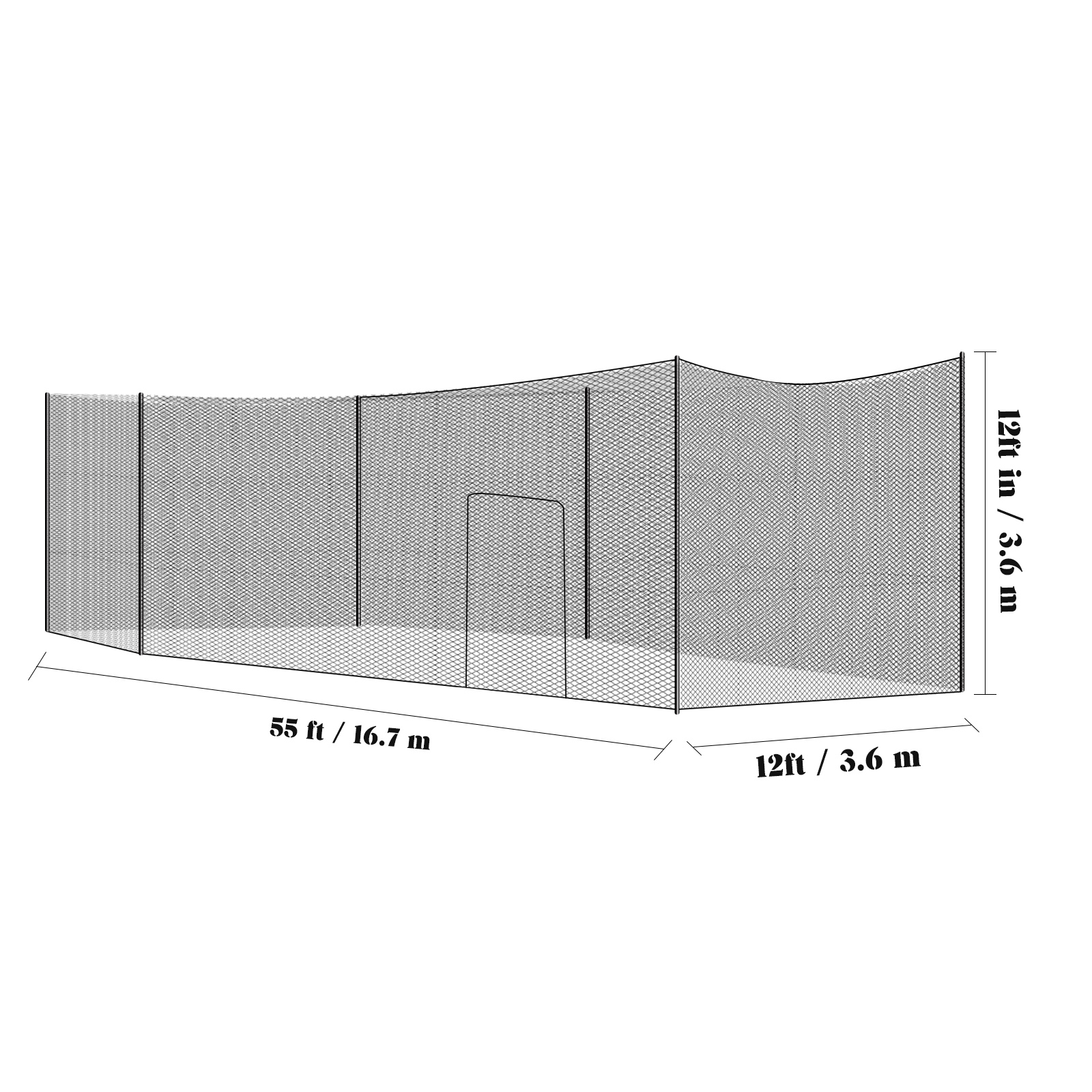 Rete da Baseball 55x12x12FT, G - Practice Net Hitting recensione e prezzo