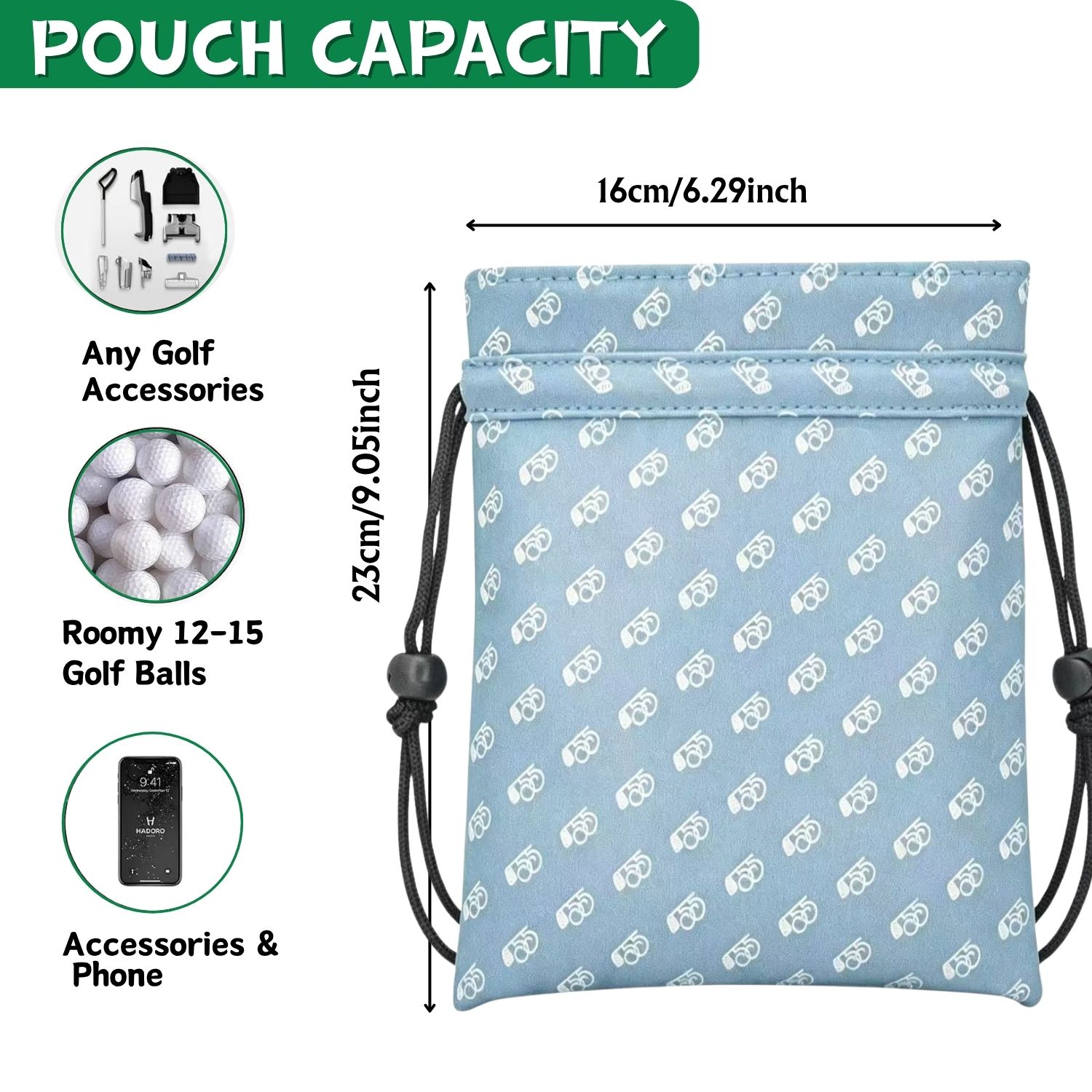 Borsa Minimalista Blu per Ogge - Golf Equipment Drawing recensione e prezzo